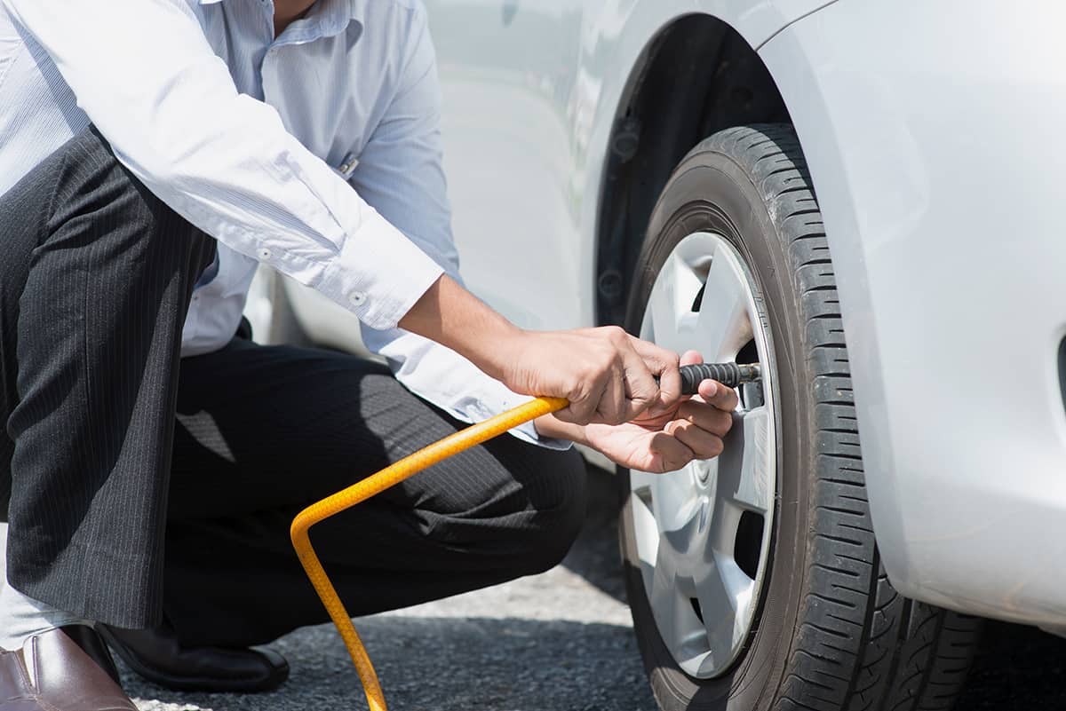 Adding or removing air from tires