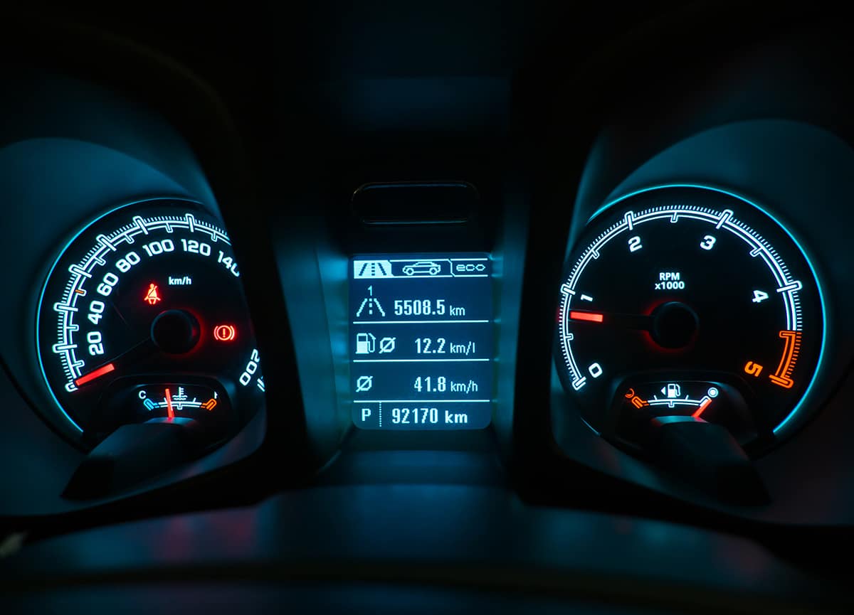 Digital:Electric odometer